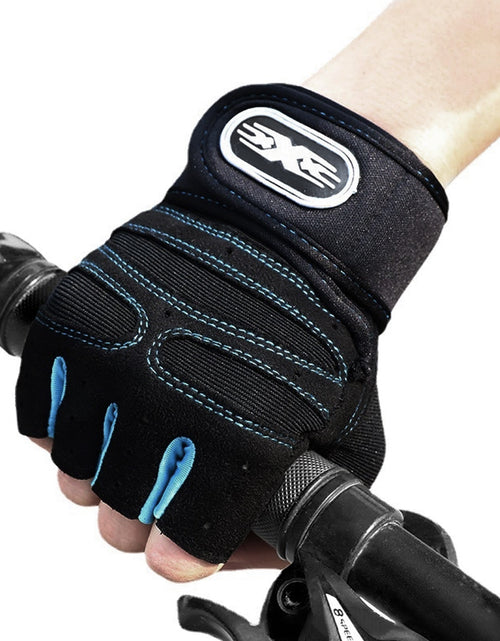 Load image into Gallery viewer, Men Gym Gloves Half Finger Cycling Gloves Pro Fitness Weight Lifting
